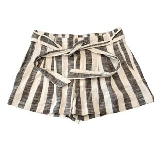 Indigo Rising linen blend belted shorts